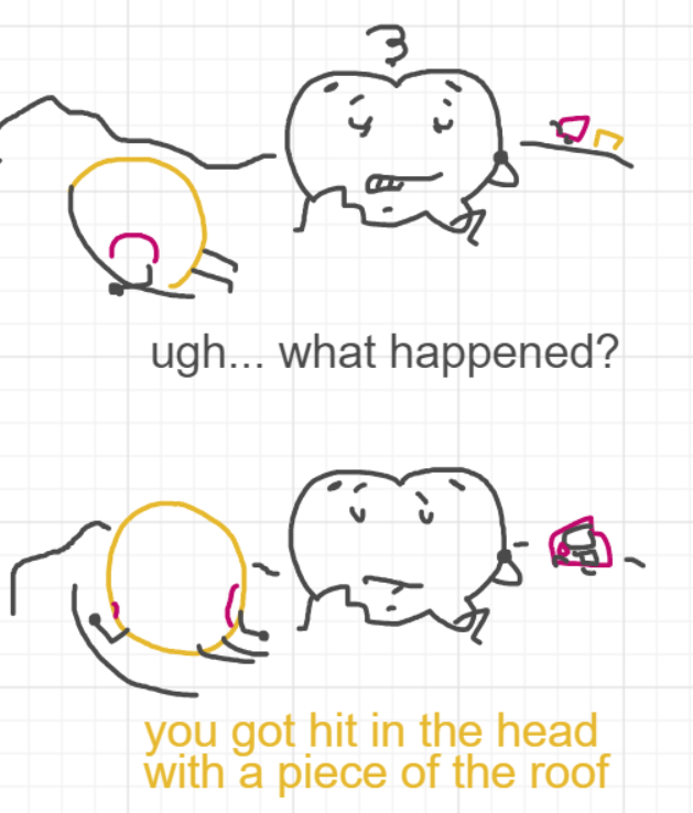 A panel from Chilly, episode two of the Board Boards object show by Furretwalk/WalkingFurret.